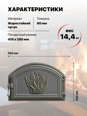 Дверка герметичная глухая 223 Везувий  БРОНЗА